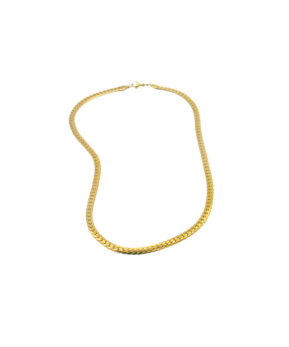 Κολιέ αλυσίδα "snake" από ανοξείδωτο ατσάλι σε χρυσή απόχρωση