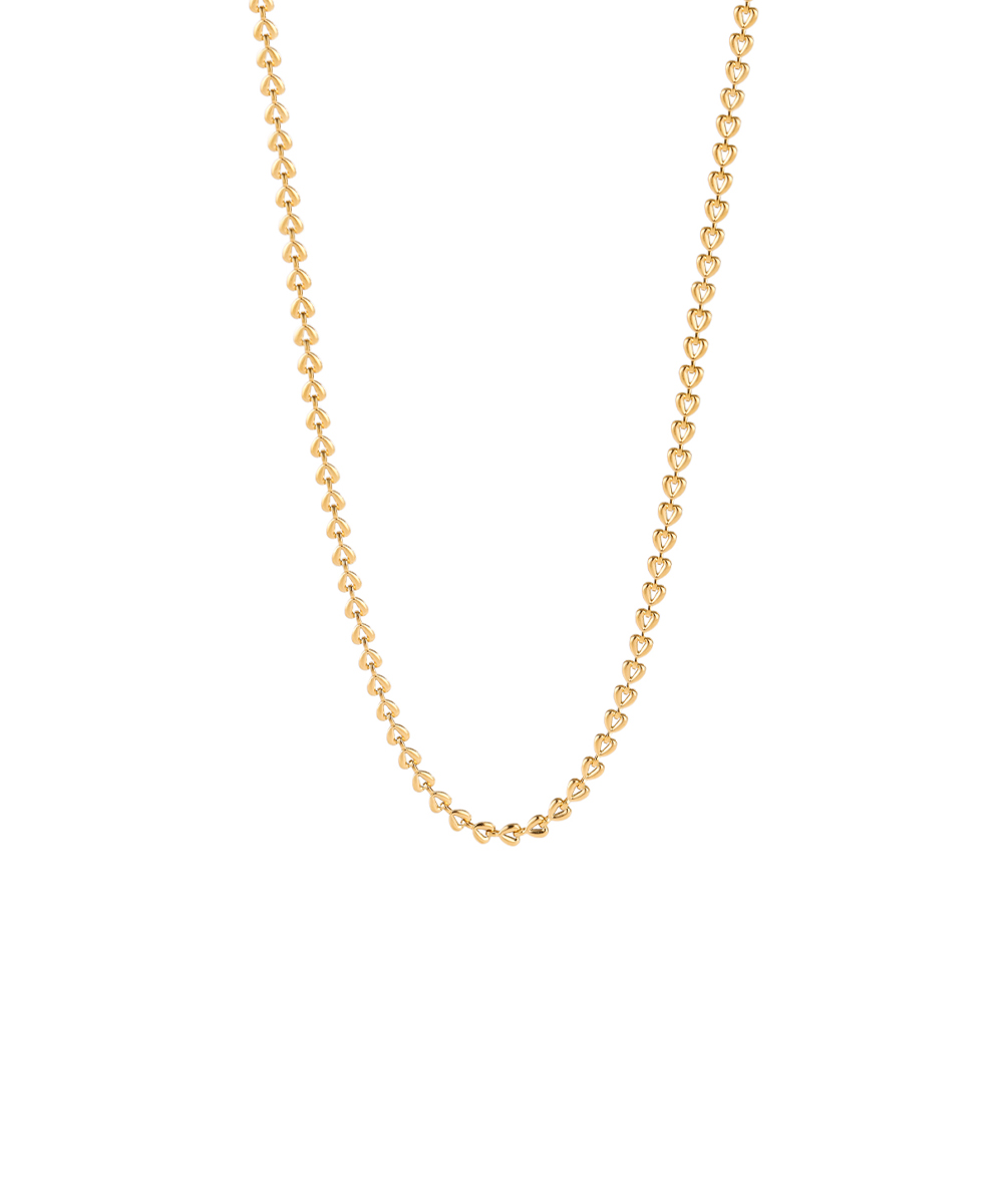 Κολιέ αλυσίδα από ανοξείδωτο ατσάλι σε χρυσή απόχρωση