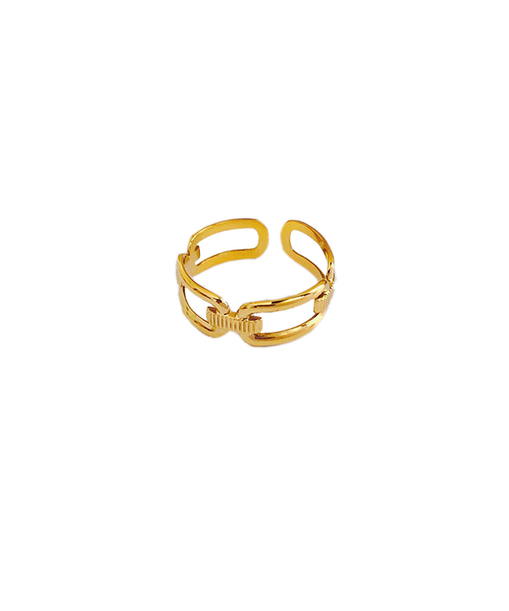 Δαχτυλίδι one size από ανοξείδωτο ατσάλι σε χρυσή απόχρωση