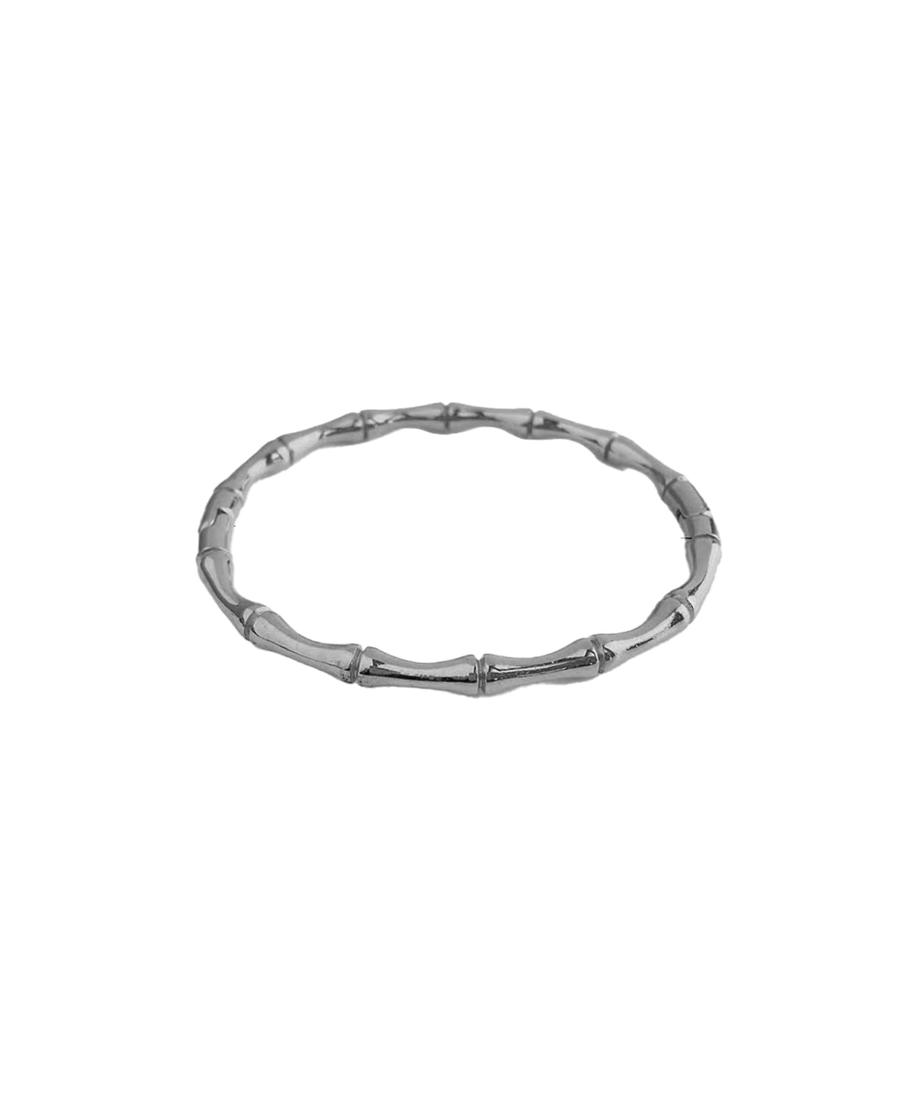 Χειροπέδα από ανοξείδωτο ατσάλι σε ασημένια απόχρωση