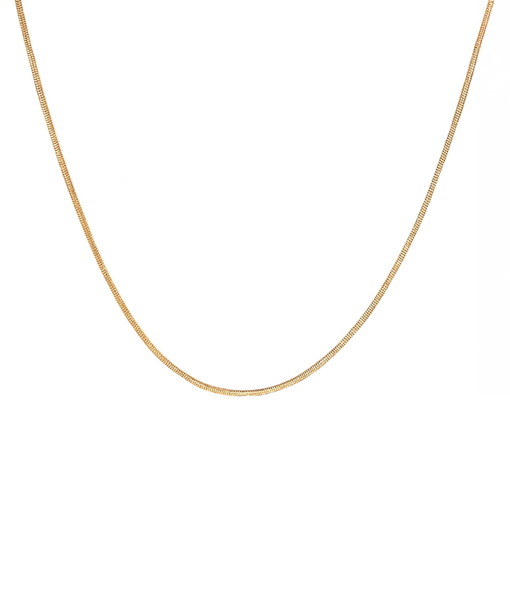 Κολιέ αλυσίδα από ανοξείδωτο ατσάλι σε χρυσή απόχρωση