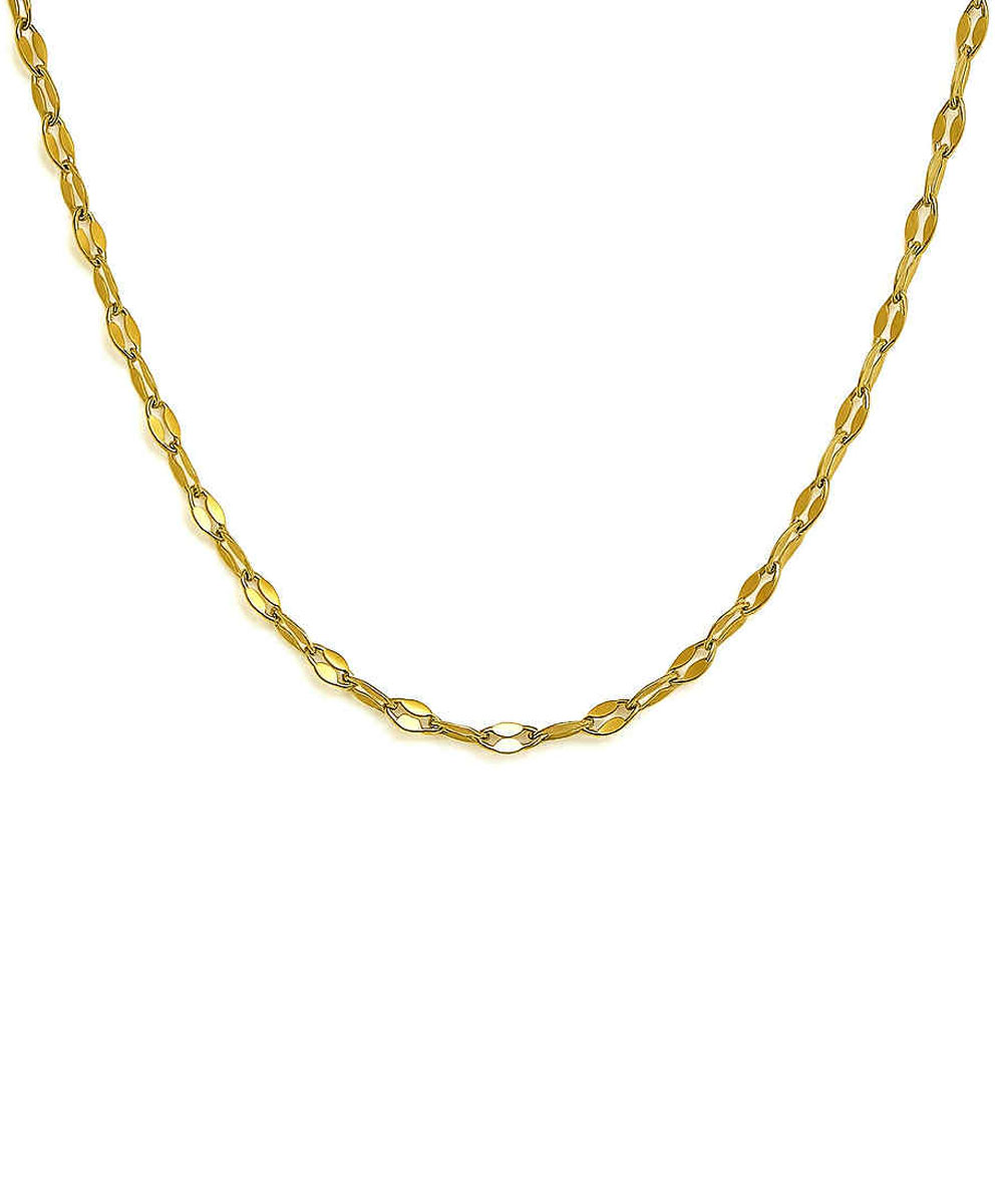 Κολιέ αλυσίδα από ανοξείδωτο ατσάλι σε χρυσή απόχρωση