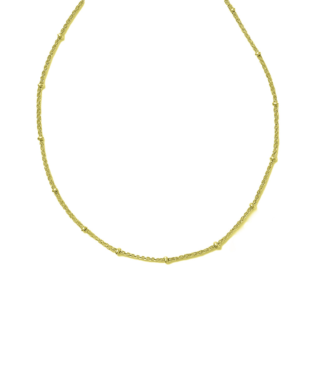 Κολιέ αλυσίδα από ανοξείδωτο ατσάλι σε χρυσή απόχρωση