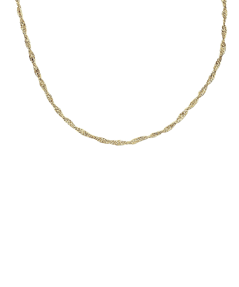 Κολιέ αλυσίδα από ανοξείδωτο ατσάλι σε χρυσή απόχρωση