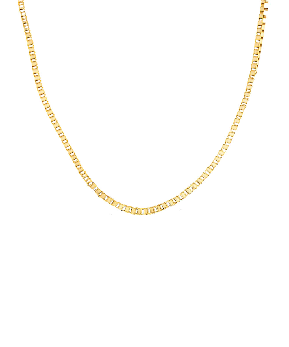 Κολιέ αλυσίδα από ανοξείδωτο ατσάλι σε χρυσή απόχρωση